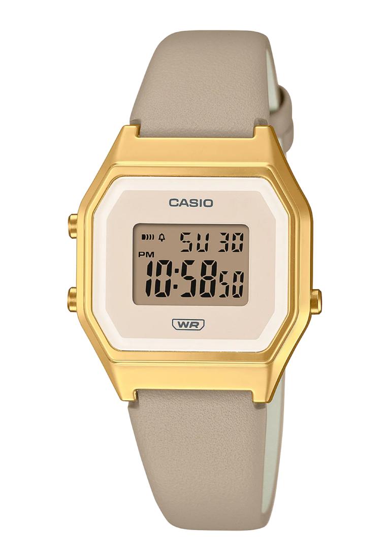 Casio LA680WEGL-5DF Digital Leather Strap Watch For Women-Watch Portal Philippines
