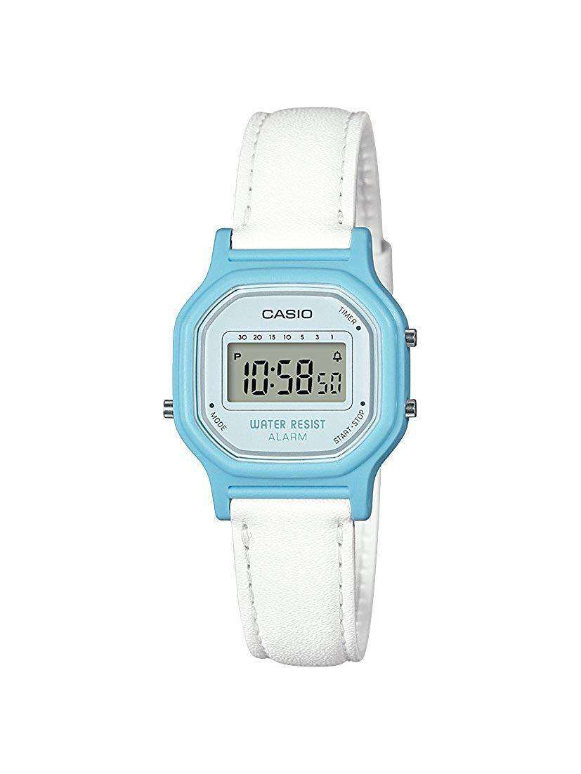 Casio LLA-11WL-2AVDF Blue Leather Strap Watch for Women-Watch Portal Philippines