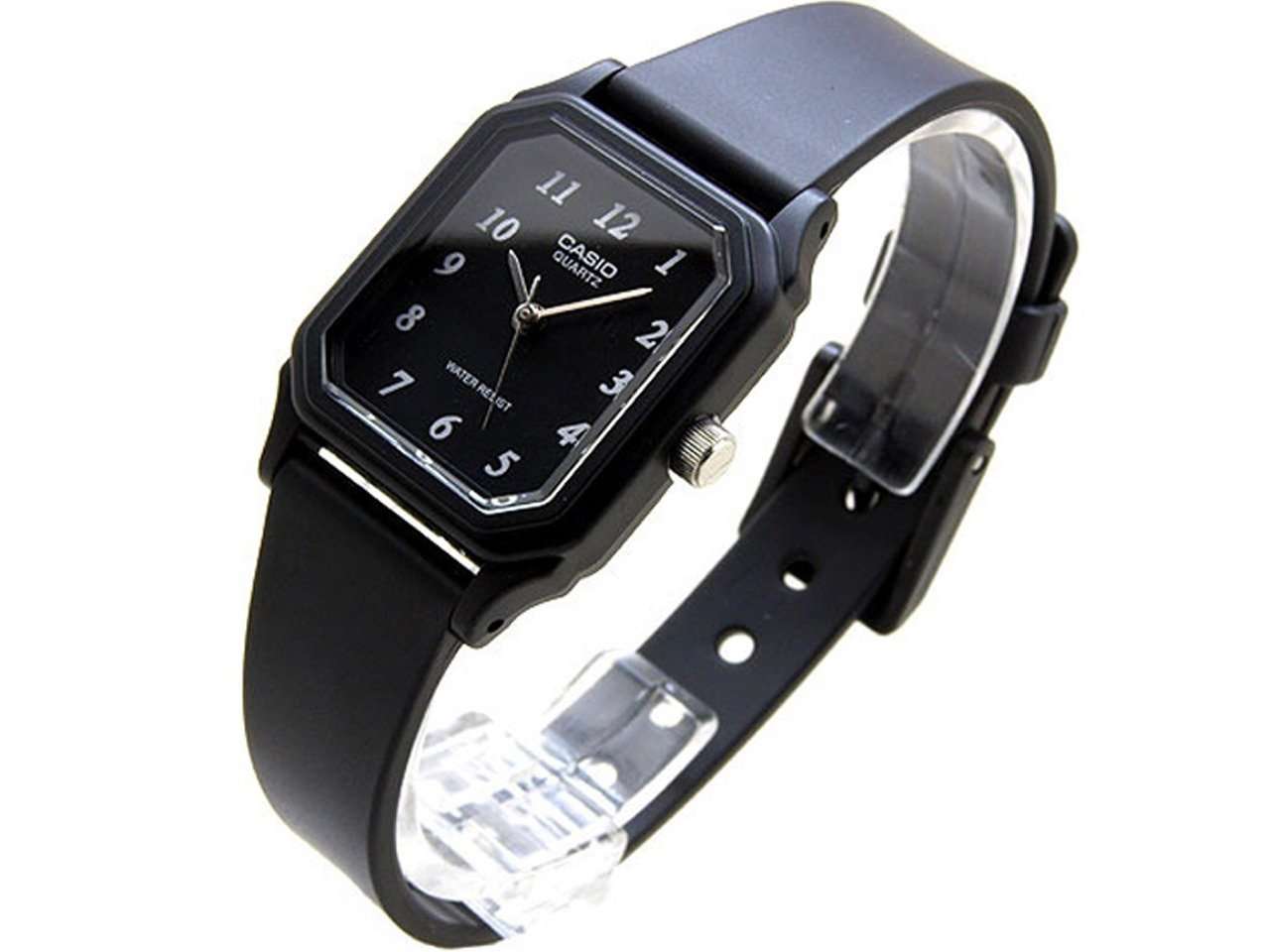 Casio LQ-142-1BDF Black Rubber Strap Watch for Women-Watch Portal Philippines