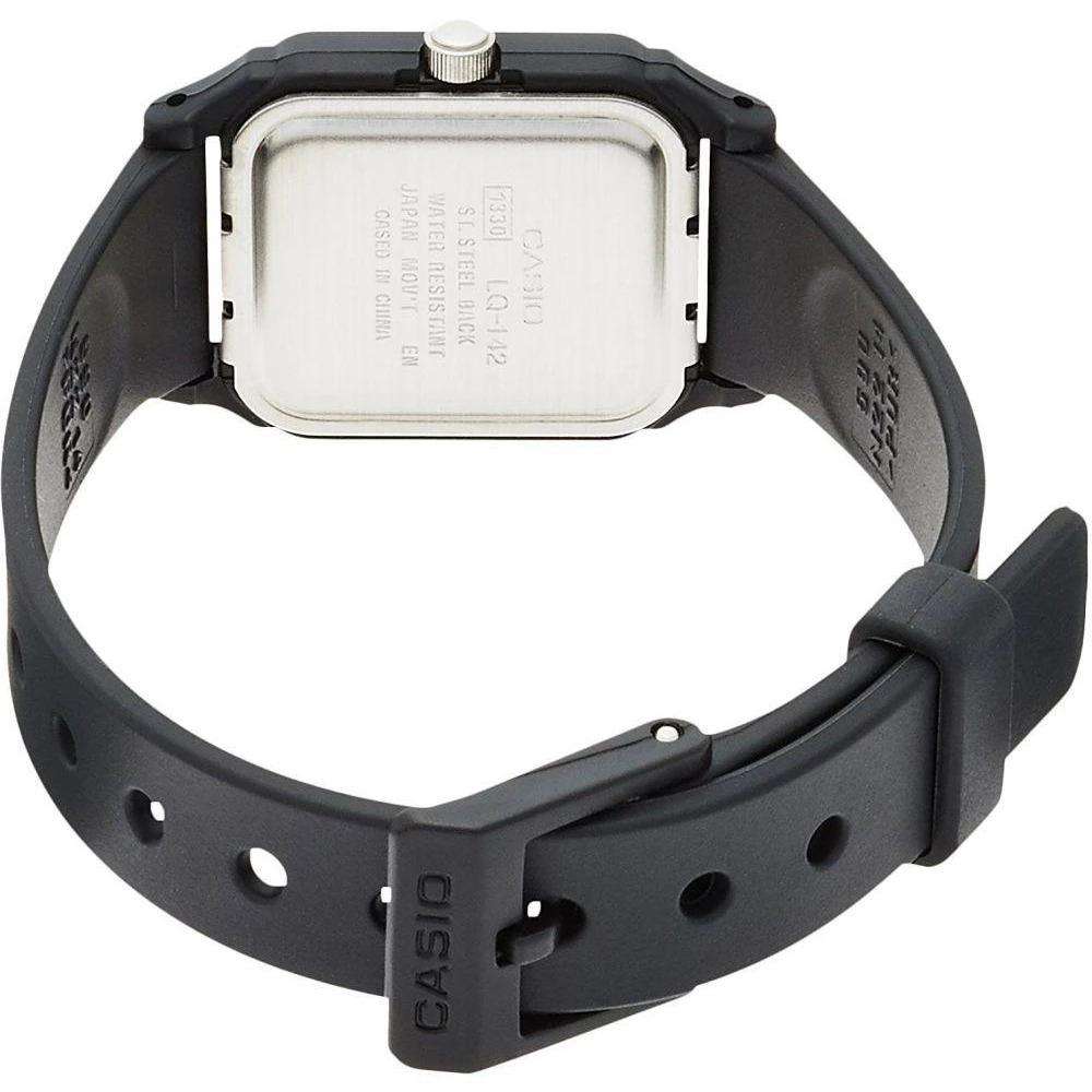 Casio LQ-142E-7ADF Black Rubber Strap Watch for Women-Watch Portal Philippines