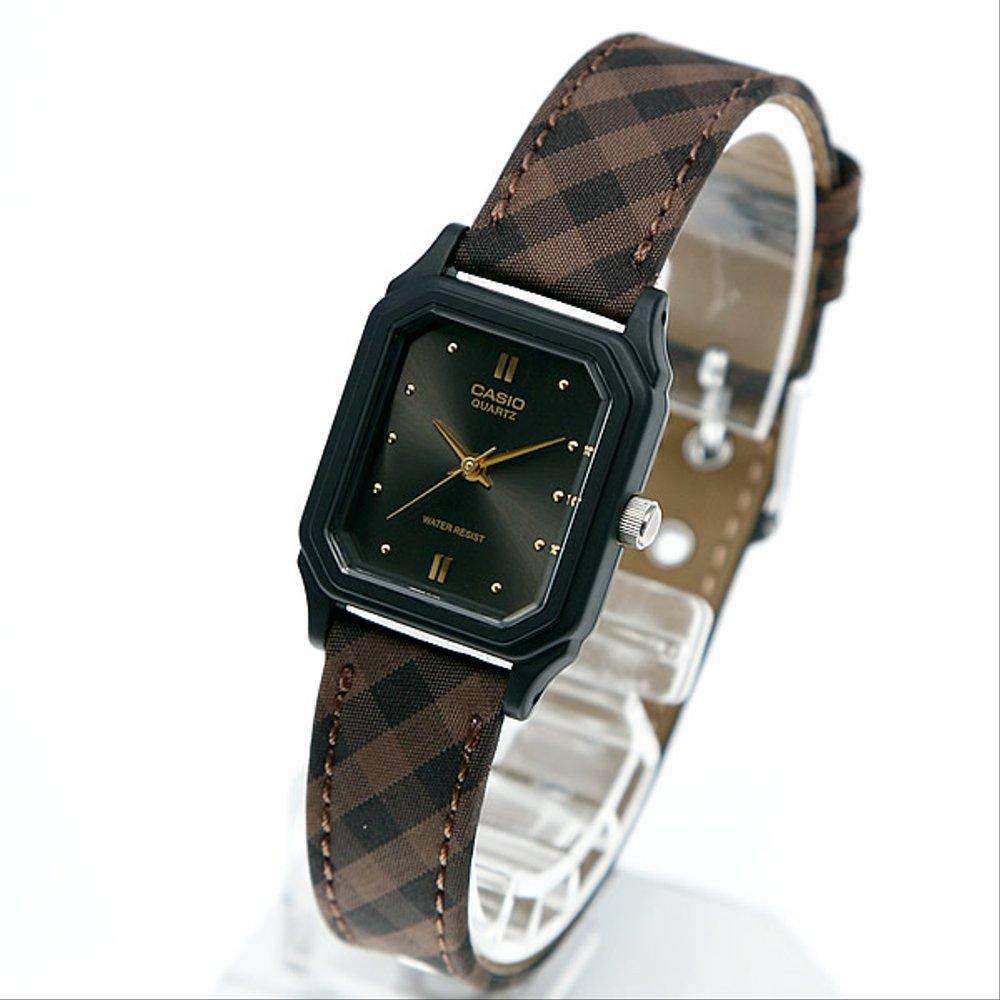 Casio LQ-142LB-1ADF Brown Leather Strap Watch for Women-Watch Portal Philippines