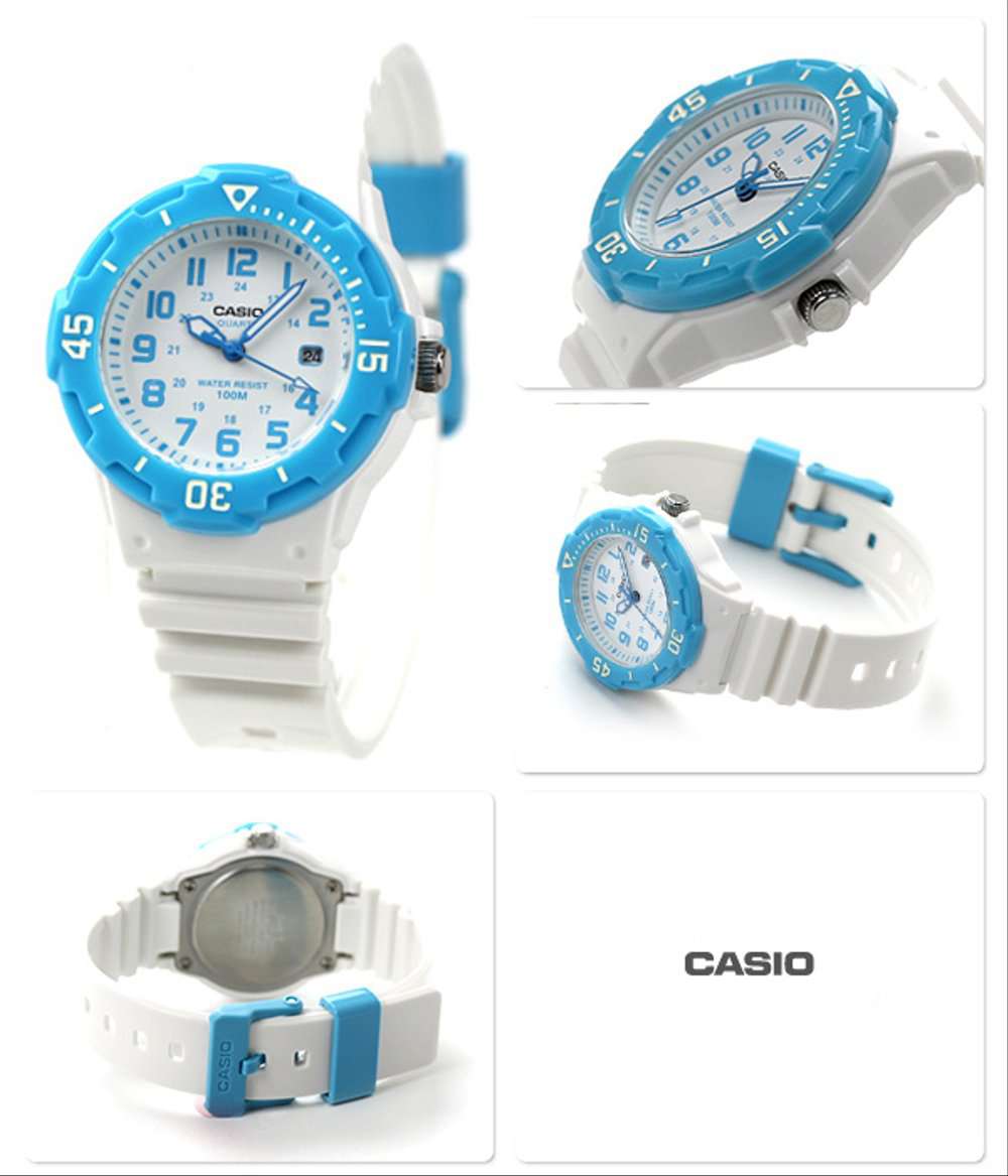 Casio LRW-200H-2B White Resin Strap Watch for Women-Watch Portal Philippines