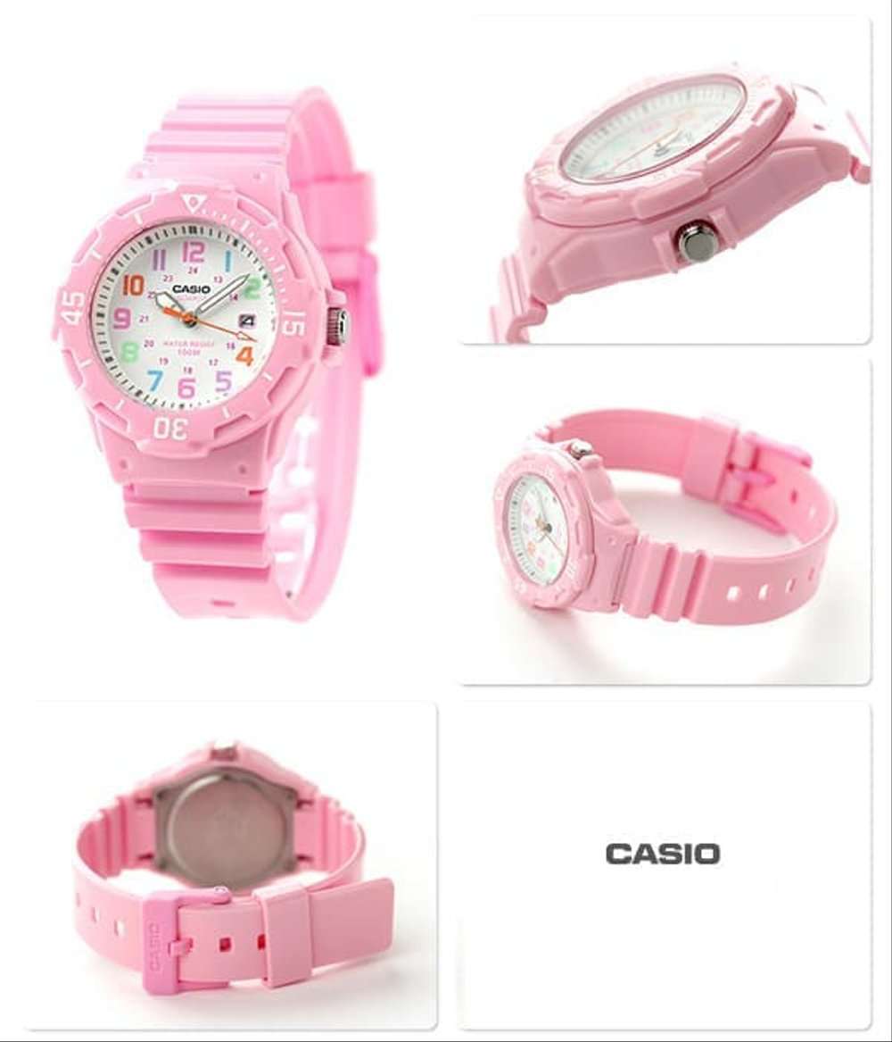 Casio LRW-200H-4B2 Pink Resin Strap Watch For Women-Watch Portal Philippines