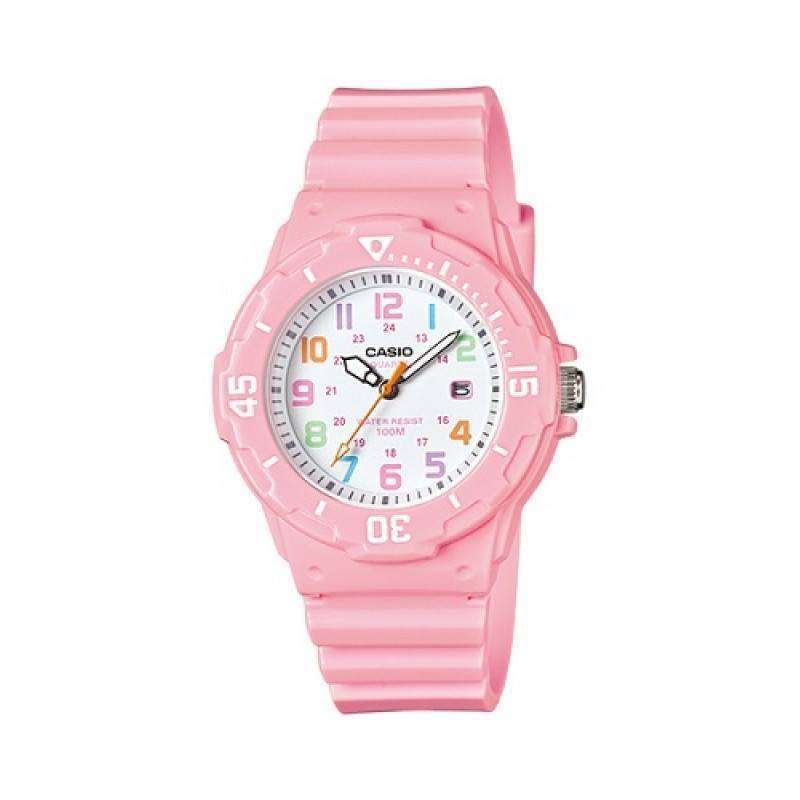 Casio LRW-200H-4B2 Pink Resin Strap Watch For Women-Watch Portal Philippines