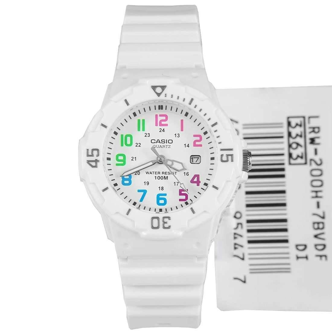 Casio LRW-200H-7B White Resin Strap Watch for Women-Watch Portal Philippines