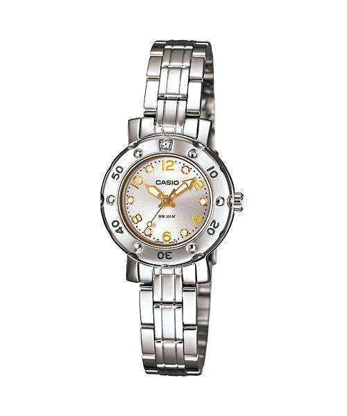 Casio LTD-2002D-7AVDF Silver Stainless Steel Strap Watch for Women-Watch Portal Philippines