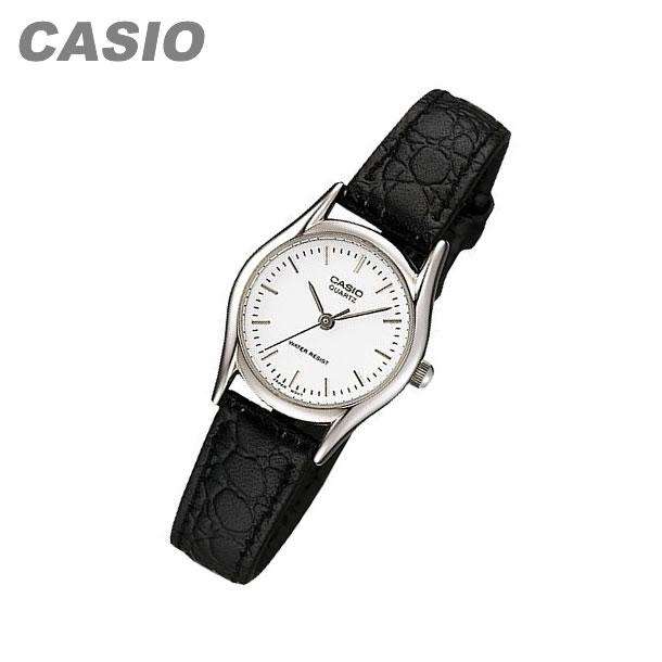 Casio LTP-1094E-7ARDF Black Leather Strap Watch for Women-Watch Portal Philippines