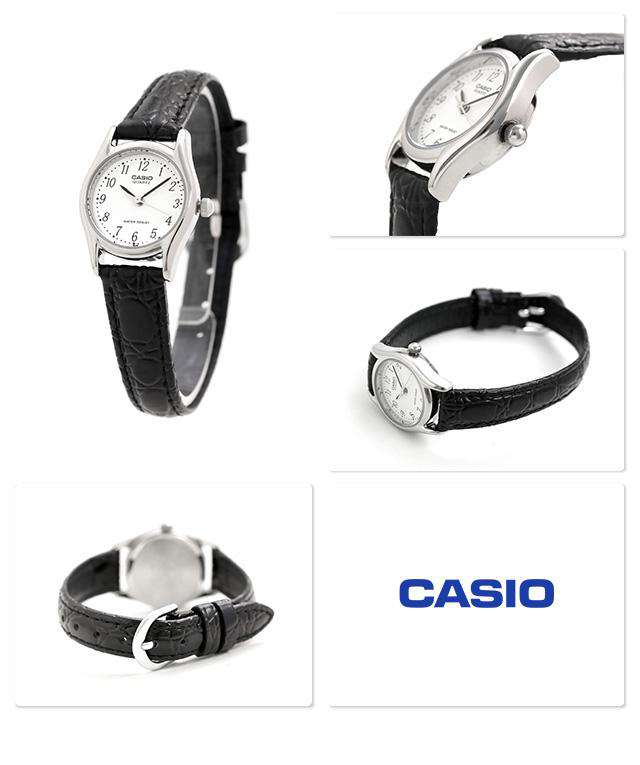 Casio LTP-1094E-7BRDF Black Leather Strap Watch for Women-Watch Portal Philippines