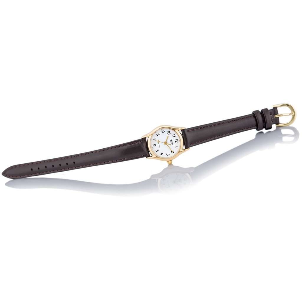 Casio LTP-1094Q-7B4RDF Brown Leather Watch for Women-Watch Portal Philippines