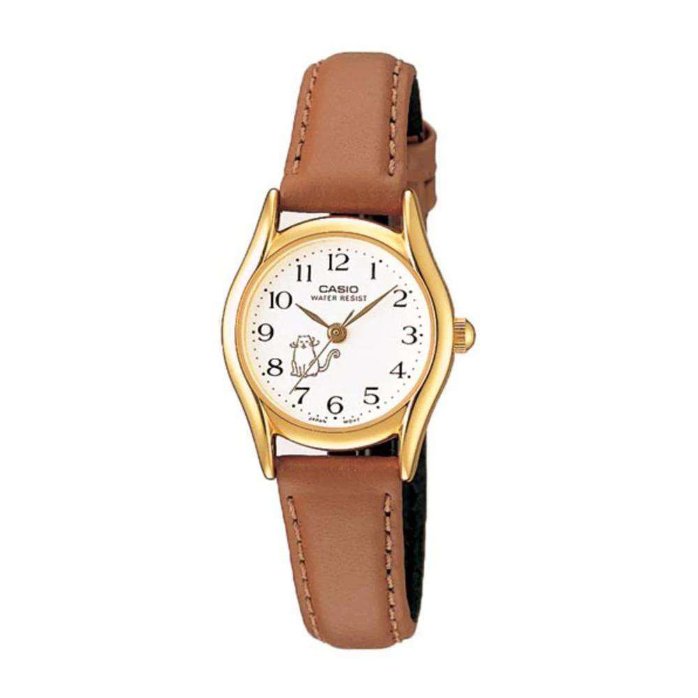 Casio LTP-1094Q-7B8RDF Brown Leather Strap Watch for Women-Watch Portal Philippines