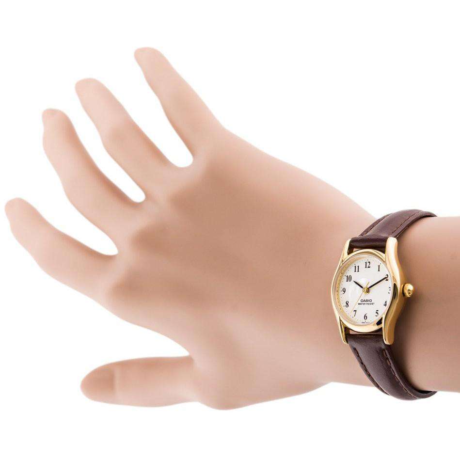 Casio LTP-1094Q-7B9RDF Brown Leather Watch for Women-Watch Portal Philippines