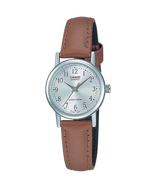 Casio LTP-1095E-7BDF Brown Leather Strap Watch for Women-Watch Portal Philippines