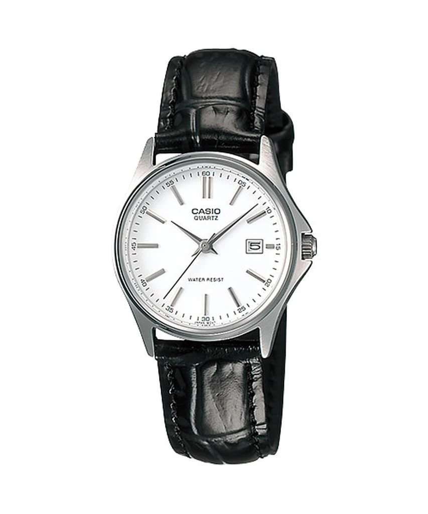 Casio LTP-1183E-7ADF Black Leather Strap Watch for Women-Watch Portal Philippines