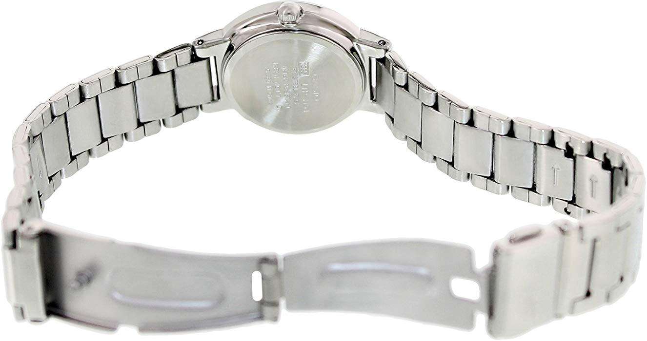 Casio LTP-1191A-3C Silver/Green Stainless Steel Watch for Women-Watch Portal Philippines