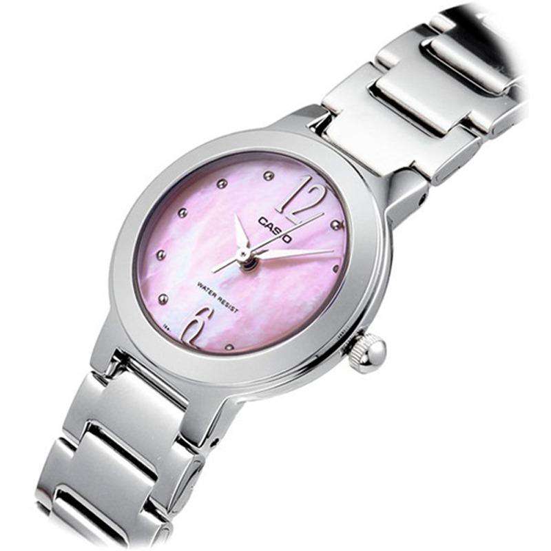 Casio LTP-1191A-4A1 Silver/Pink Stainless Steel Watch for Women-Watch Portal Philippines