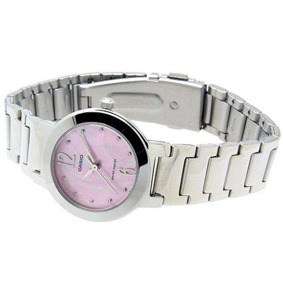 Casio LTP-1191A-4A1 Silver/Pink Stainless Steel Watch for Women-Watch Portal Philippines