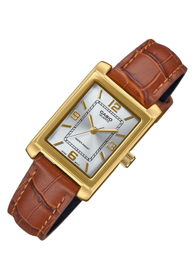 Casio LTP-1234GLL-7A Analog Leather Strap Watch for Women-Watch Portal Philippines