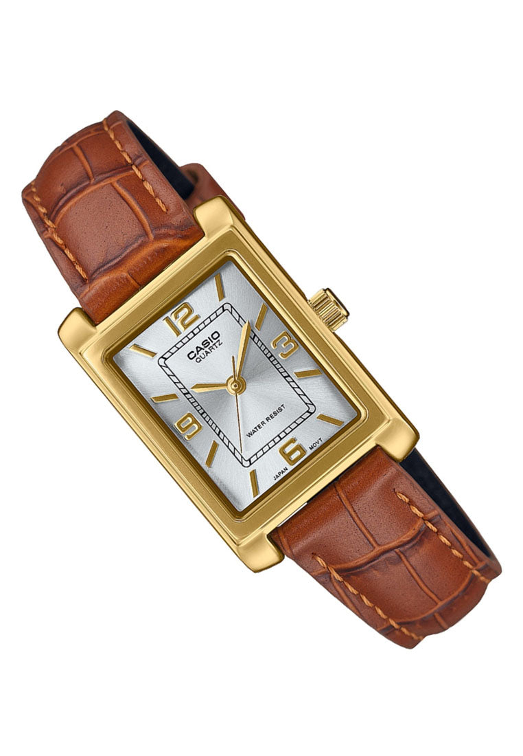 Casio LTP-1234GLL-7A Analog Leather Strap Watch for Women-Watch Portal Philippines