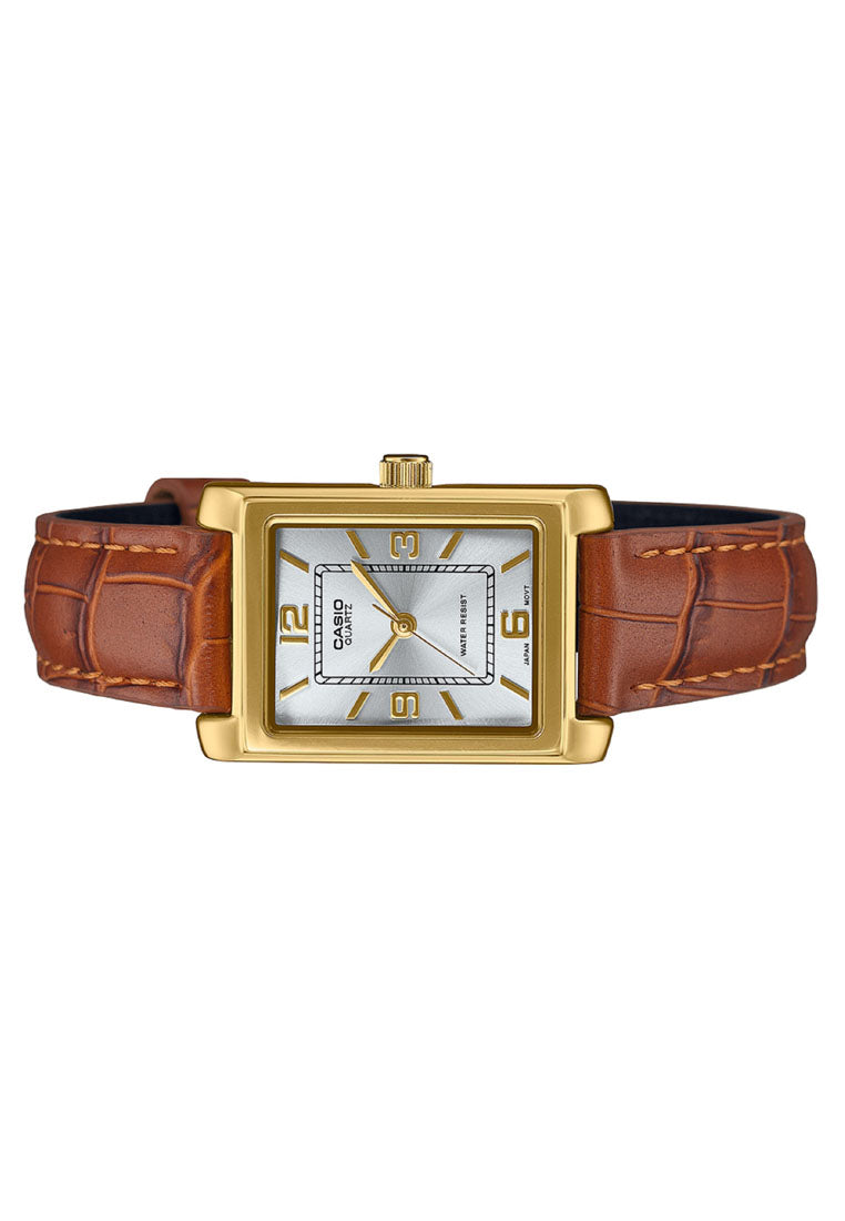 Casio LTP-1234GLL-7A Analog Leather Strap Watch for Women-Watch Portal Philippines