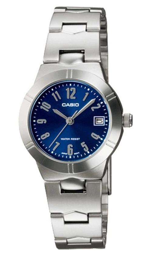 Casio LTP-1241D-2A2 Silver Stainless Watch for Women-Watch Portal Philippines