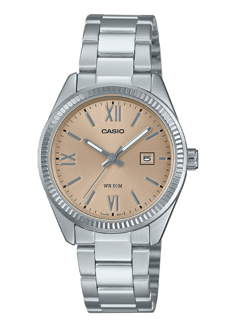 Casio LTP-1302DD-4A2 Analog Stainless Steel Strap Watch for Women-Watch Portal Philippines
