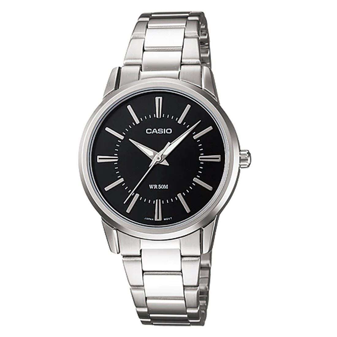 Casio LTP-1303D-1AVDF Silver Stainless Steel Strap Watch for Women-Watch Portal Philippines