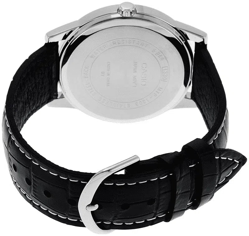 Casio LTP-1303L-7BVDF Black Leather Strap Watch for Women-Watch Portal Philippines