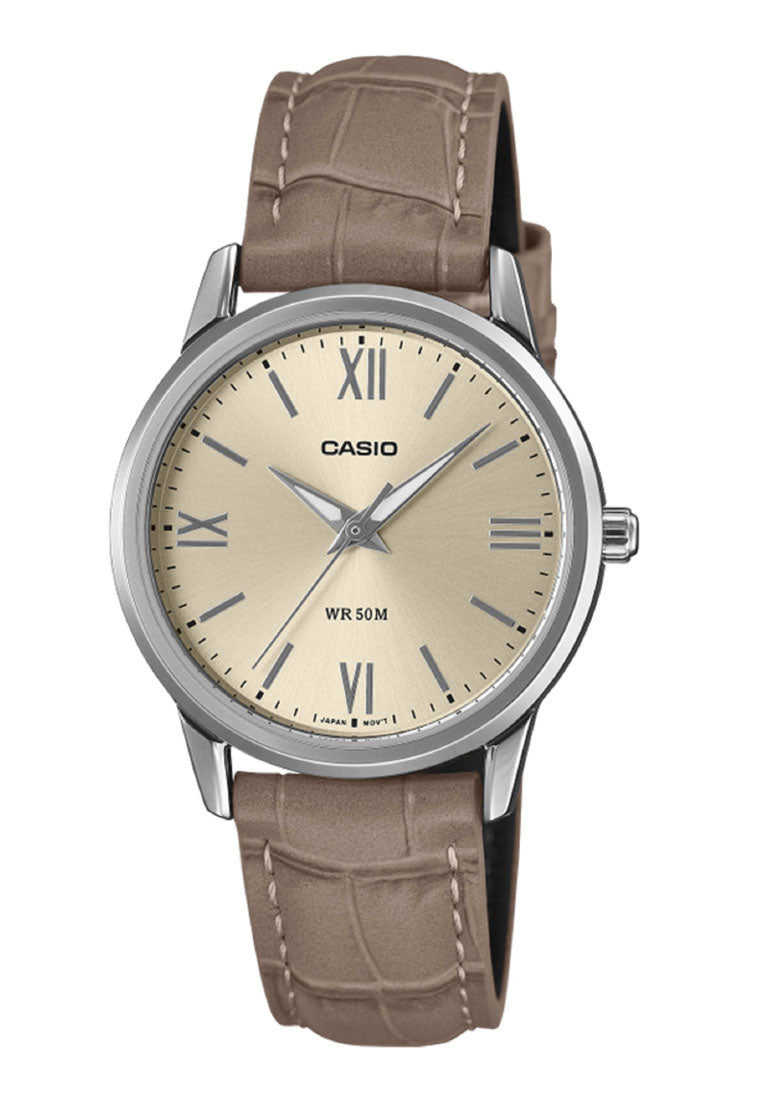 Casio LTP-1303LL-7A Analog Leather Strap Watch for Women-Watch Portal Philippines