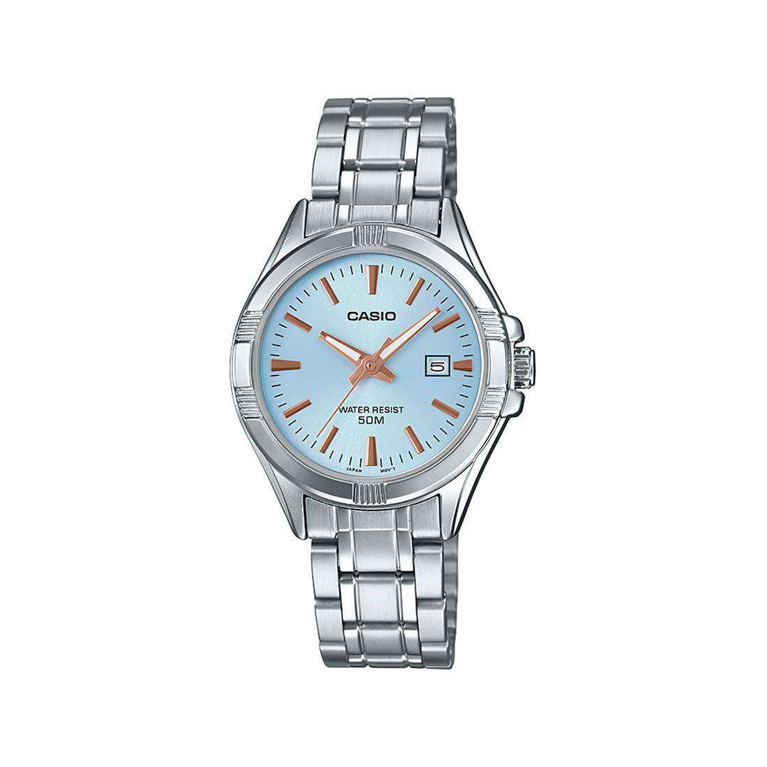 Casio LTP-1308D-2AVDF Silver Stainless Steel Strap Watch for Women-Watch Portal Philippines