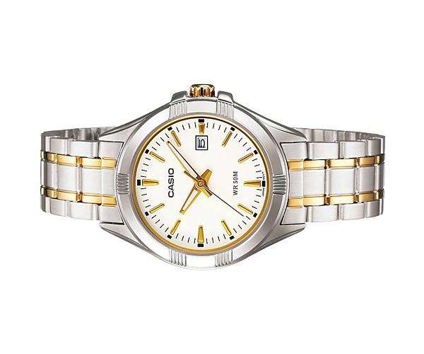Casio LTP-1308SG-7AVDF Two-tone Stainless Steel Strap Watch for Women-Watch Portal Philippines