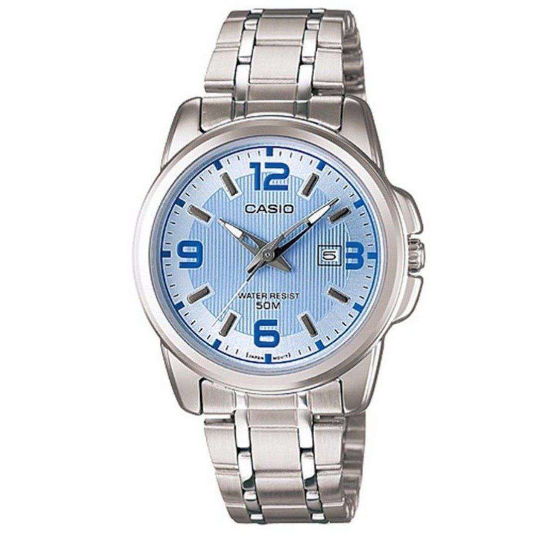 Casio LTP-1314D-2AVDF Silver Stainless Steel Strap Watch for Women-Watch Portal Philippines