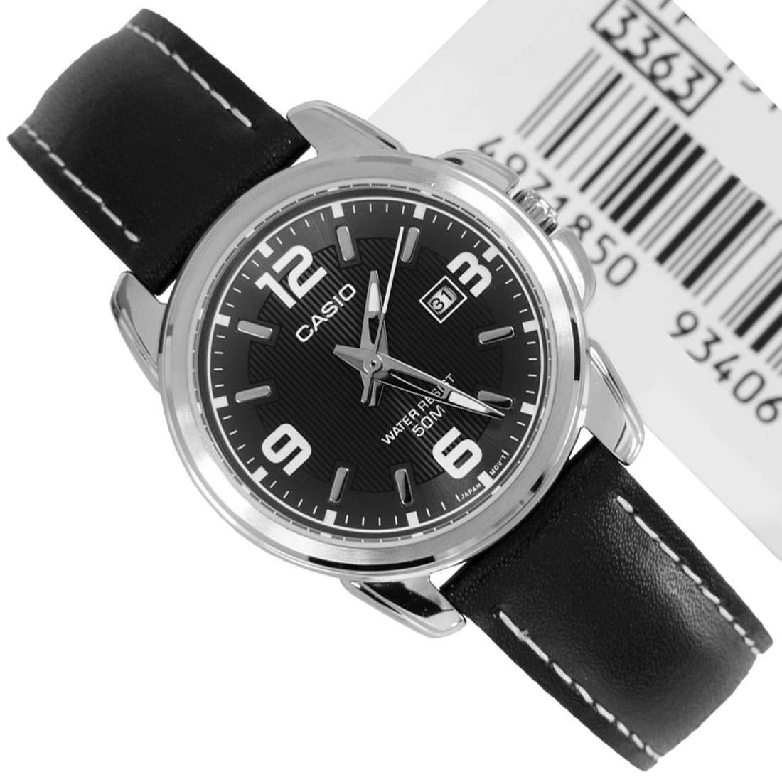 Casio LTP-1314L-8AVDF Black Leather Strap Watch for Women-Watch Portal Philippines