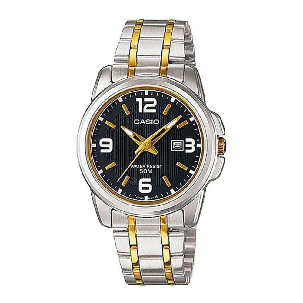 Casio LTP-1314SG-1AVDF Two Tone Stainless Steel Strap Watch for Women-Watch Portal Philippines