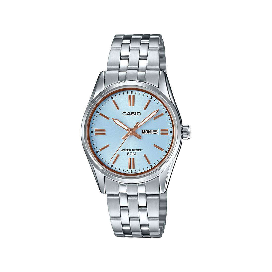 Casio LTP-1335D-2AVDF Silver Stainless Steel Strap Watch for Women-Watch Portal Philippines