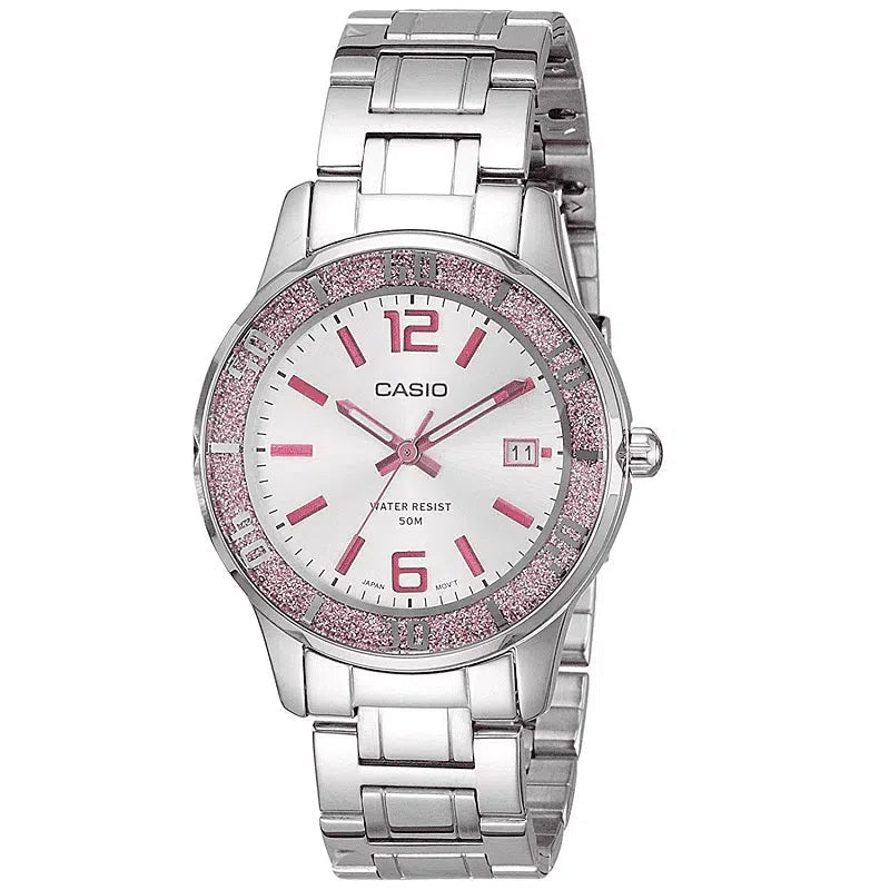 Casio LTP-1359D-4AVDF Silver Stainless Steel Strap for Women-Watch Portal Philippines