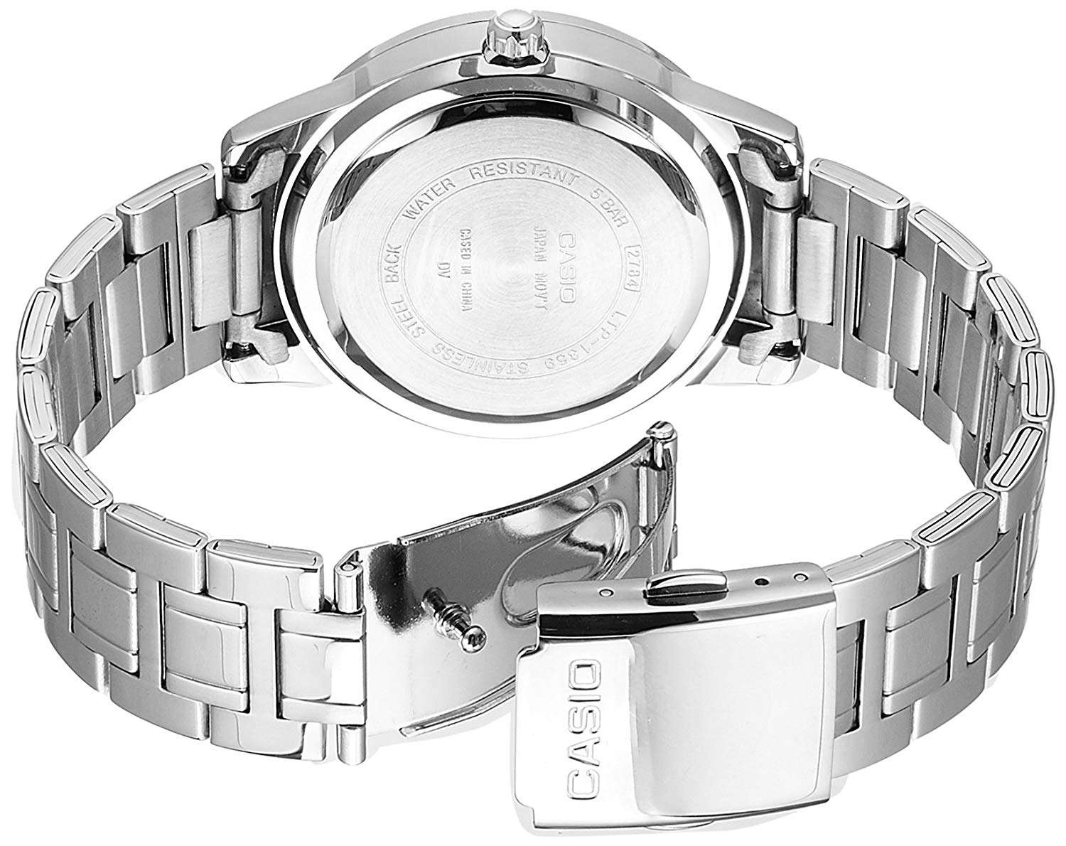 Casio LTP-1359D-7AVDF Silver Stainless Steel Strap Watch for Women-Watch Portal Philippines