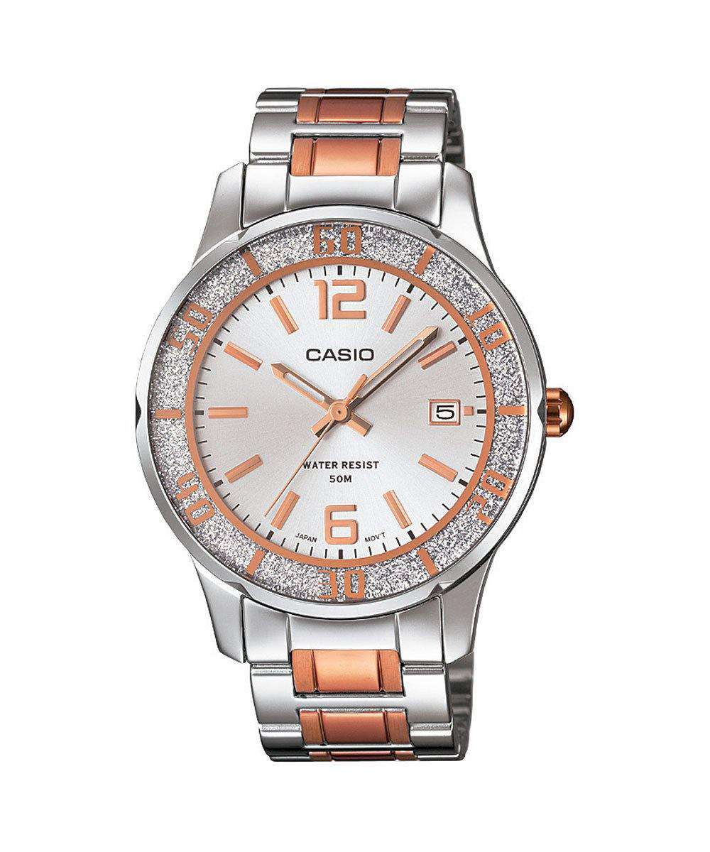 Casio LTP-1359RG-7AVDF Two Tone Stainless Steel Strap Watch for Women-Watch Portal Philippines