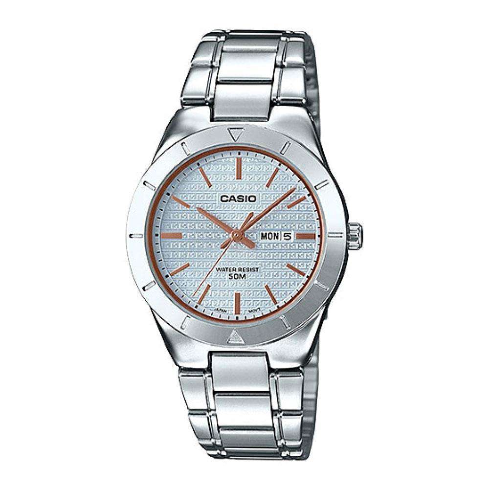 Casio LTP-1410D-2A Silver Stainless Watch for Women-Watch Portal Philippines
