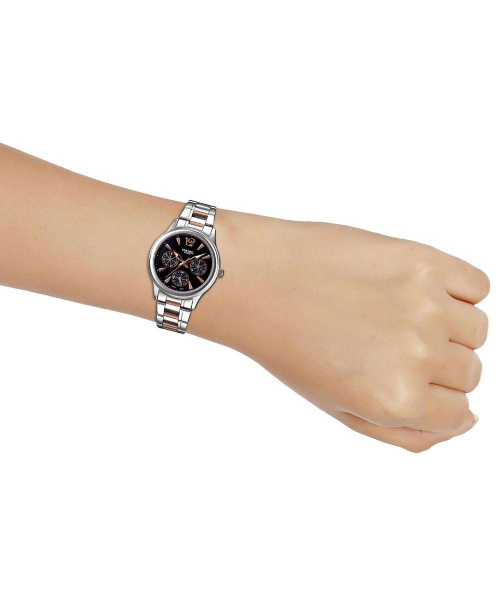 Casio LTP-2085RG-1A Two- Toned Stainless Steel Watch for Women-Watch Portal Philippines