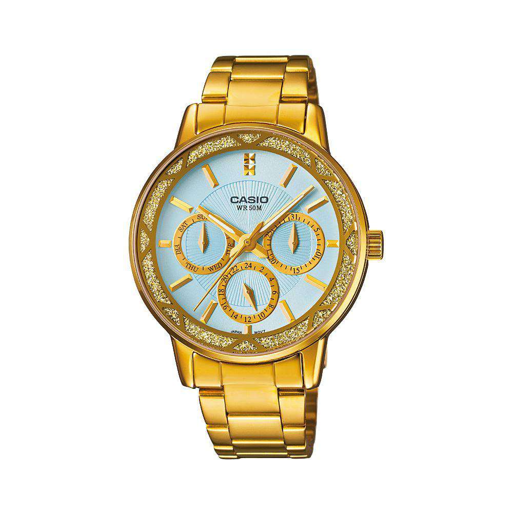 Casio LTP-2087G-2AVDF Gold Stainless Watch for Women-Watch Portal Philippines