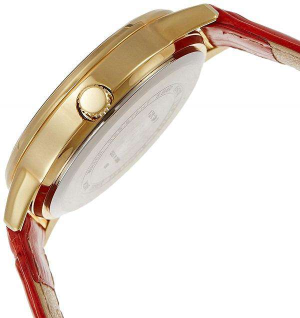 Casio LTP-2087GL-4AVDF Red Leather Strap Watch for Women-Watch Portal Philippines