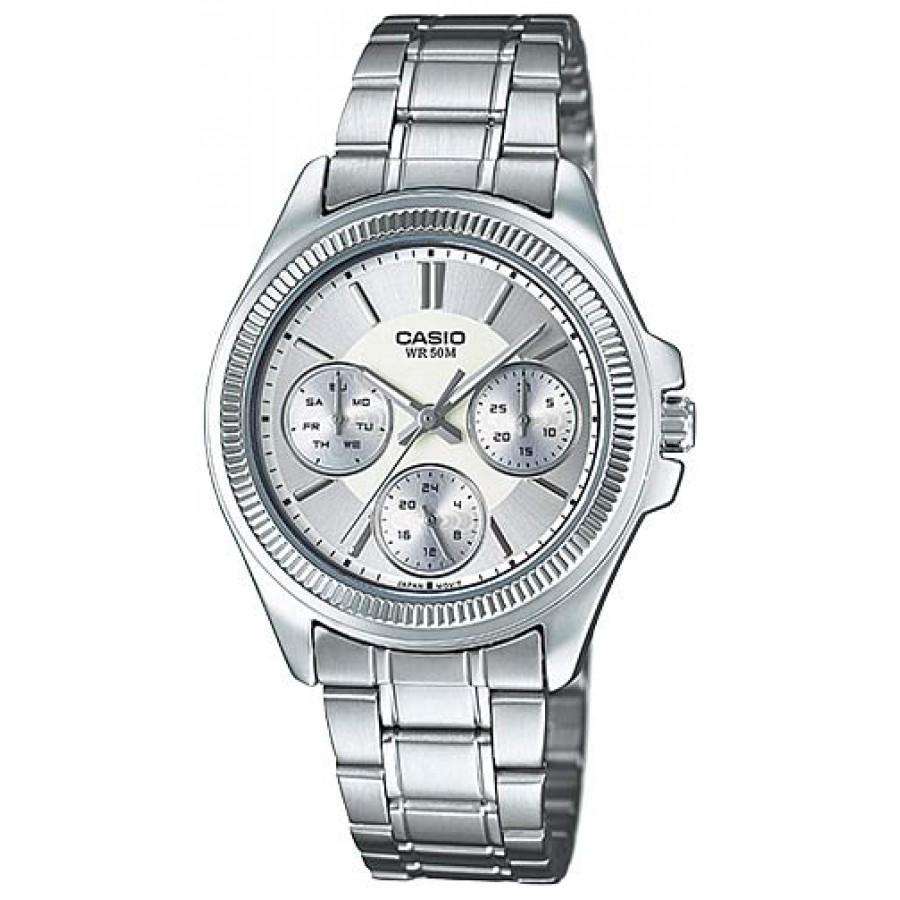 Casio LTP-2088D-7A Silver Stainless Watch for Women-Watch Portal Philippines