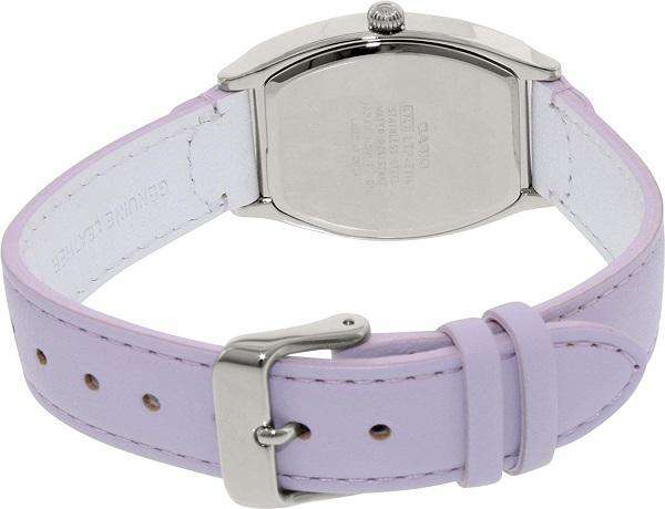 Casio LTP-E114L-6ADF Light Purple Leather Strap Watch for Women-Watch Portal Philippines