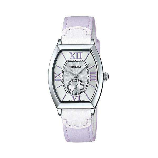 Casio LTP-E114L-6ADF Light Purple Leather Strap Watch for Women-Watch Portal Philippines