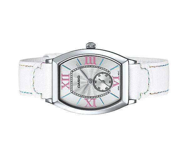 Casio LTP-E114L-7ADF White Leather Strap Watch for Women-Watch Portal Philippines