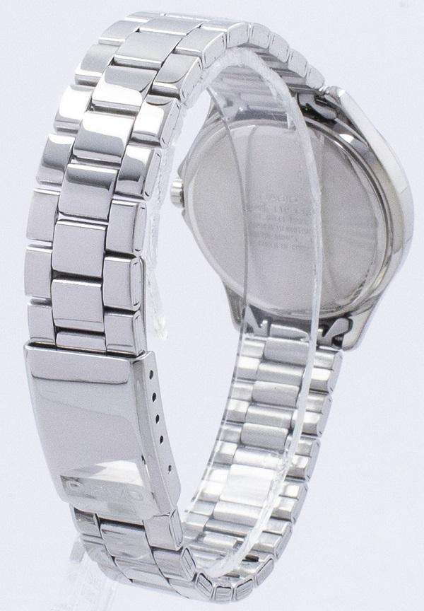 Casio LTP-E129D-3A Silver Stainless Steel Strap Watch for Women-Watch Portal Philippines