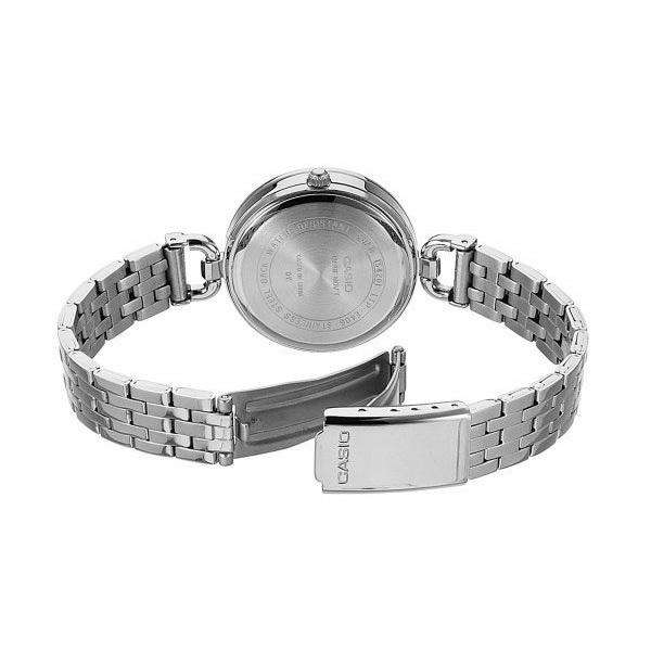 Casio LTP-E406D-2AVDF Silver Stainless Steel Strap Watch for Women-Watch Portal Philippines