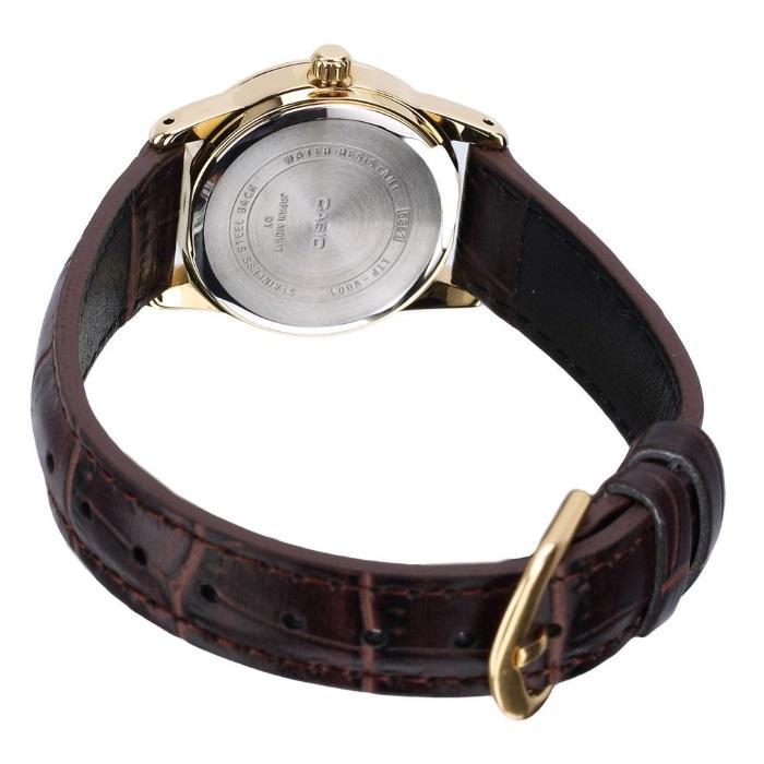 Casio LTP-V001GL-9B Brown Leather Watch for Women-Watch Portal Philippines