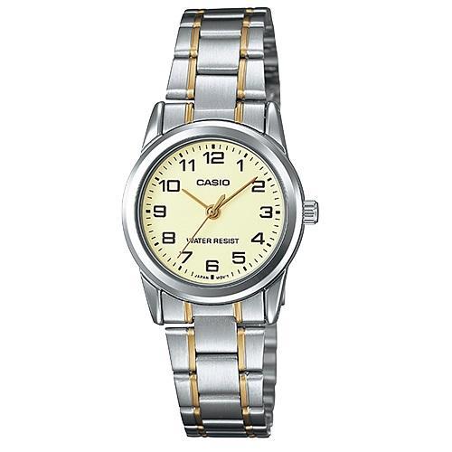 Casio LTP-V001SG-9B Two-tone Stainless Steel Watch for Women-Watch Portal Philippines