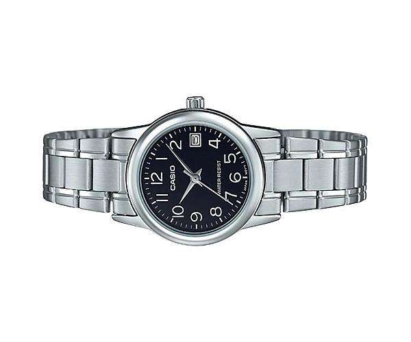 Casio LTP-V002D-1B Silver Stainless Steel Strap Watch for Women-Watch Portal Philippines